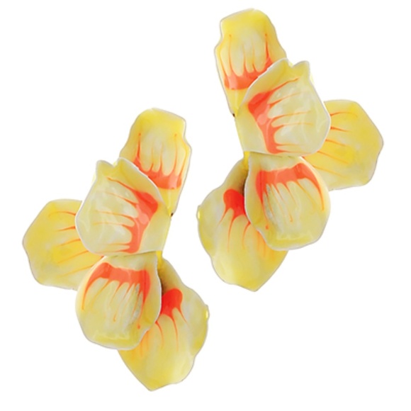 Half Flower Earrings - Picture 1 of 2